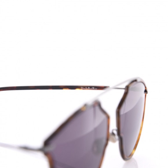 DIOR BUTTERFLY SUNGLASSES SOREALRISE H2HUR DARK RUTHENIUM/HAVANA 58MM - Picture 8 of 13